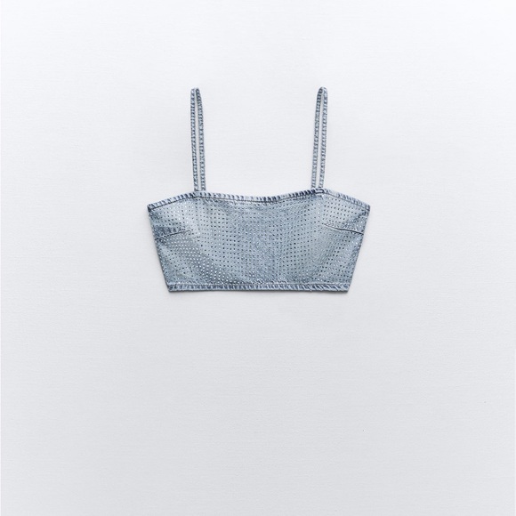 a whole set of rhinestone of jeans and crop top - Picture 5 of 13